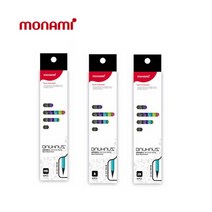 모나미 BAUHAUS 육각지우개연필 6본 HB B 2B, 6개입