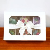 다하임 화이트 원터치 다용도상자(창박스)-화과자상자6구 18x12, 1개