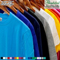 프린트스타 남여공용 32수 반팔 라운드 티셔츠