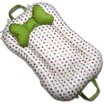 뽀송뽀송 국내수제작 땅콩침대 휴대보트침대 B_04 디 엘리펀츠, 베개미포함