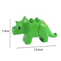 더뻔뻔 60종류 듀플로 호환 동물 공룡 사람 피규어 모음, 옵션037-트리케라톱스