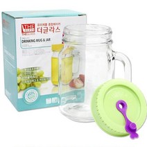 더글라스 드링킹머그 450ml 드링킹자 메이슨자 유리컵 머그컵 국산