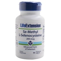 라이프익스텐션 시-메틸 L-셀레노시스테인 200mcg 베지테리안 캡슐, 90개입, 1개