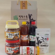 청학고을-전통장류선물세트-6종류(죽염-된장-고추장-간장-감식초) 전통장류선물세트-6종류(죽염-된장-고추장-간장-감식초)-선물세트, 1000g, 1box