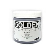 골덴 H.B 아크릴물감 473ml 낱색(시리즈1), 1010 Bone Black