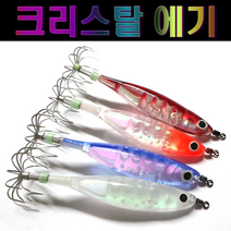 문피싱 축광 크리스탈 에기 문어 한치 갑오징어 쭈꾸미낚시, 크리스탈에기1-고추장
