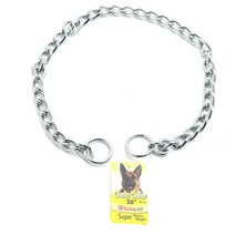 보스펫 슈퍼 헤비 웨이트 체인 칼라 애견 목줄, Silver