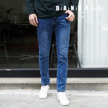 댄디보 DANC02 피에츠 중청 워싱팬츠 사계절 남성청바지