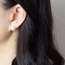 [뿜뿜 자체제작] 오스트리아 크리스탈 진주 사용 크림로즈 진주귀걸이