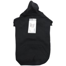 잭앤조이 애견 베이직 후드티, Jet Black