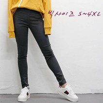 여자친9 619 허리밴딩 빅사이즈 면스키니- S~4XL(3칼라)