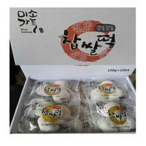 금상푸드 미소가득 찹쌀떡 3입(100g) x 10봉 1박스, 100g