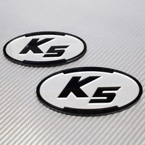 티몰 올뉴K5 올뉴K7 펄아크릴 순정교체형 엠블렘, 실버펄(앞뒤2개1세트)