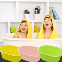 동그리욕조 대형 반신욕조 아기욕조, 핑크 대형 (배수구X)
