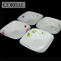 CORELLE 코렐 사각개인접시 사각찬기(소) 강화유리그릇 식기 반찬그릇, 모닝블루