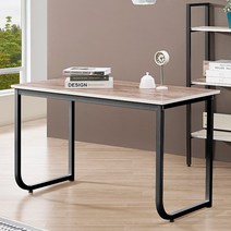 리더스퍼니처 자몽 U형 1200 컴퓨터 책상, 엔틱+블랙
