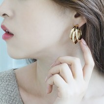 코코블링 트리플 볼드 메탈 귀걸이