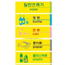 포멕스사인 / 안내판 / 표지판 / 금연구역 / 분리수거, 2개, 캔류 190x60