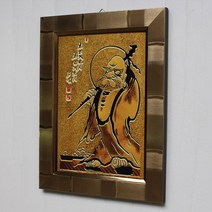 마프 달마액자 달마도, N01-0020-05만사형통 달마대사/고급 뉴심플골드 달마액자