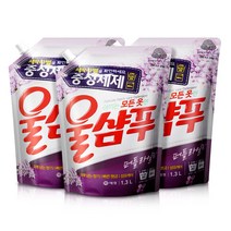 애경 울샴푸 퍼플 라일락 3개 울세제, 1300ml