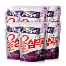 울샴푸 리필 퍼플라일락 2p, 1.3L, 6개