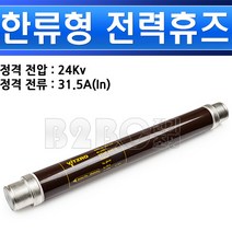비츠로테크 한류형 전력휴즈 24kV 31.5A 고압휴즈 고압파워휴즈 퓨즈 휴우즈 유니트 FISE 변압기휴즈, 한류형 전력휴즈31.5A/547885