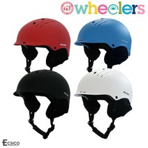 [휠러스] 스노우보드 스키헬멧 블랙 화이트 레드 블루 (WH-100)(사이즈조절), SNOW보드HM100-블랙M