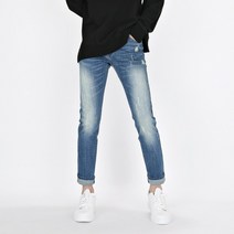 [데님공방] 남자청바지 스판 데미지 워싱 디스진 슬림일자핏 빅사이즈 데님팬츠 S-3XL