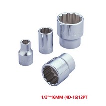 토네 2020497 1/2in 12각핸드소켓 4D_16 16mm