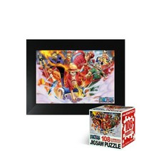 퍼즐피플 원피스 직소퍼즐 108피스, 미니큐브 각자의 능력 108P 액자포함(108피스자체제작블랙), 108p