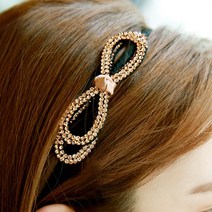 미스21 이중큐빅 헤어밴드 머리띠