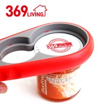 369Living 다용도 만능 오프너 병따개, 빨강, 1개
