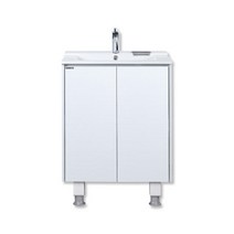 우리세라믹 세면기하부장 601칼라시리즈 6색 도기일체형, 화이트, 1개