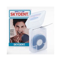 SKYDENT 50m 블랙치실 스카이덴트 왁스 블랙 검정 치실 Black Dental Floss, 1개