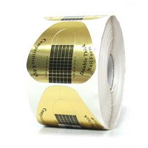 (네오) 골드 아크릴폼 네일폼지 500폼, 1개