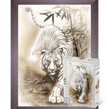 퍼즐피플 동양화 직소퍼즐, 백호도 2014피스 액자포함(우드월넛), 2014피스
