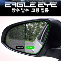 쉐보레 스파크 이글아이 사이드미러 방수발수코팅필름, 1개, 타입 5-2P 원형