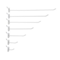 타공판용 1홀 일자후크 화이트 25~300mm 진열 수납, 50mm, 1개