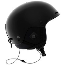 Salomon 헬멧/BRIGADE＋ AUDIO 브리게이드＋ 오디오 (블랙), M 56-59