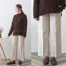 럭셔리 헤링본 모직 팬츠 임부복