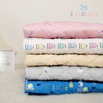 이지베이비 여름 아기 인견패드 유아 이불패드 유아동 요/매트, 솜사탕/블루_인견패드