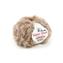 나은몰 슈퍼 밍크 Fur 목도리 털실 뜨개실 넥워머 무릎담요 Knit, 08 오트밀 베이지 윙스