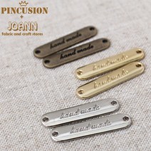 쏘잉갤러리 핸드메이드금속장식라벨(3p)-라운드(대), 실버
