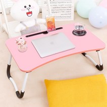 이마켓 CareFree 노트북테이블 NT-4100, 핑크