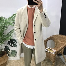 이루네 남자 핏좋은 겨울 프리미엄 울 코트 빅사이즈까지