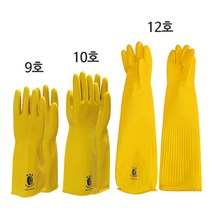 명진 보생 렉센 부자손 공업용 고무장갑 9호 10호 12호, 1개