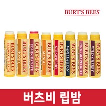 버츠비 립밤 9종 비즈왁스 자몽 허니 와일드체리 스트로베리, 1개