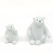 비오스 테라리움 미니어쳐 북극곰 피규어 2종 세트