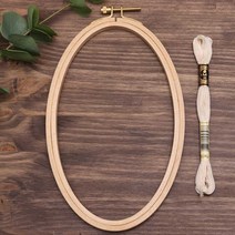 패션메이드 프랑스자수 수틀 F수틀 원목수틀 타원형수틀 세로형수틀, 2.F타원형수틀 세로형 - 대(20cm * 12cm), 1개