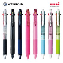 미쓰비시 제트스트림3 멀티볼펜 3색 0.7mm, 투명핑크